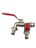 Garden Tools Brass Water Faucet 1/2" Outside & Inside Used Easy Turn On/Off Lever Handle Watering Supply Taps Ball Valve