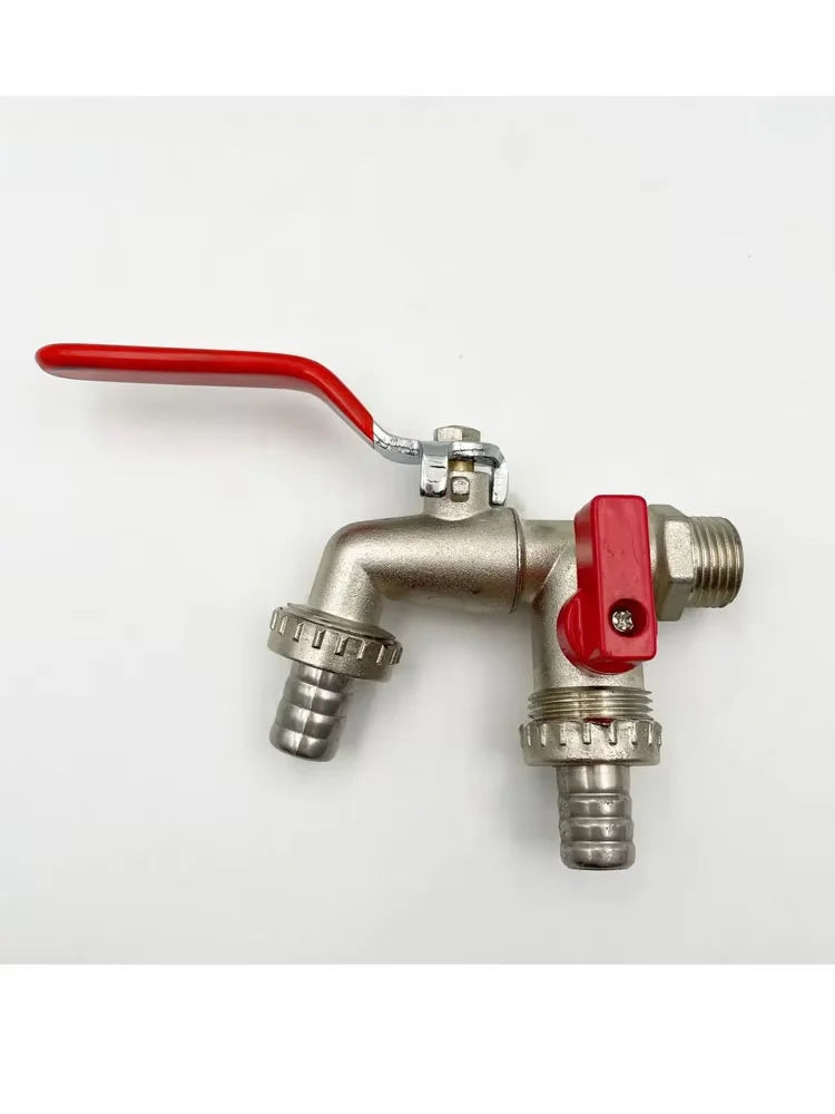 Garden Tools Brass Water Faucet 1/2" Outside & Inside Used Easy Turn On/Off Lever Handle Watering Supply Taps Ball Valve